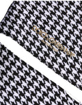Black White Houndstooth Mid Calf Accessory Socks