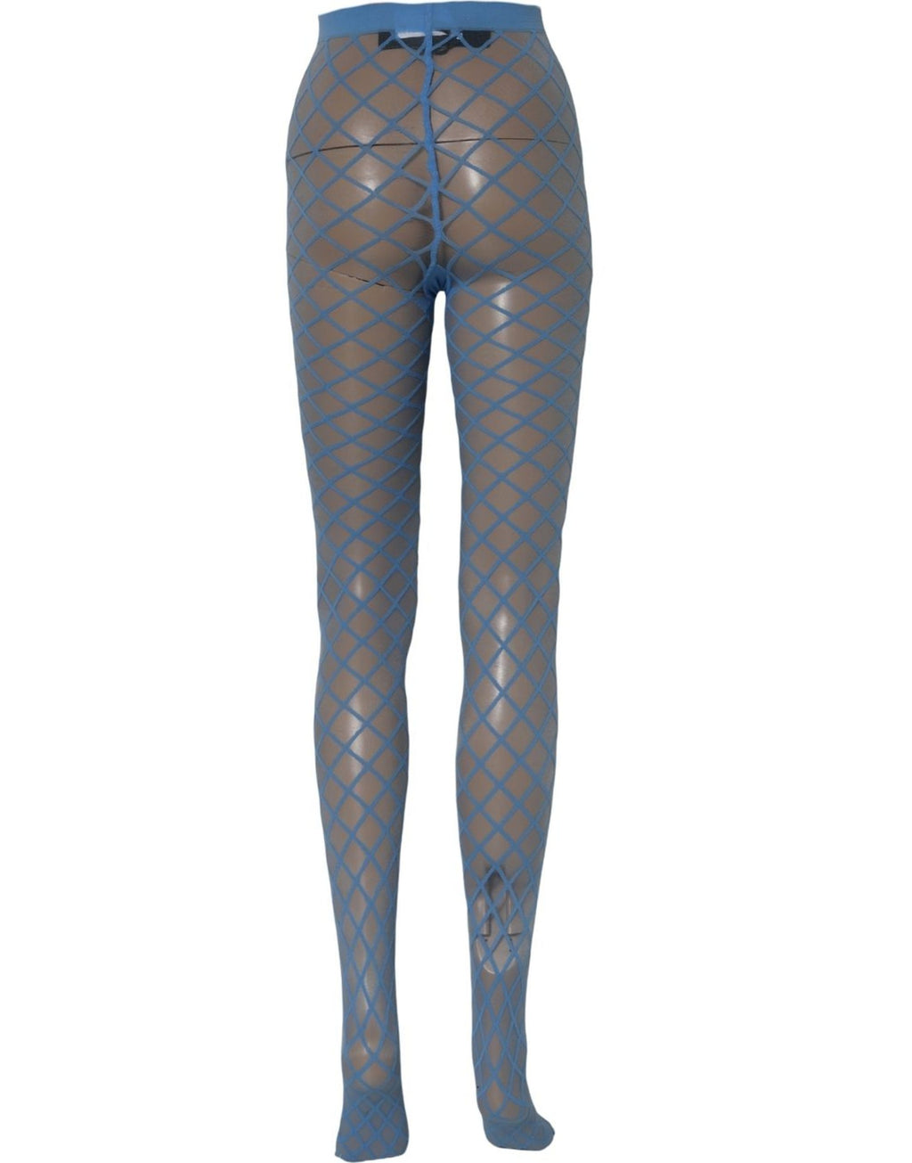 Light Blue Nylon Fishnet Pantyhose Stockings Socks