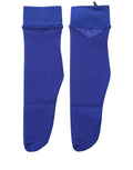 Royal Blue Mid Calf Sheer Nylon Accessory Socks