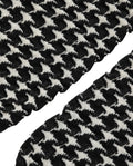 Black White Houndstooth Ankle Length Socks
