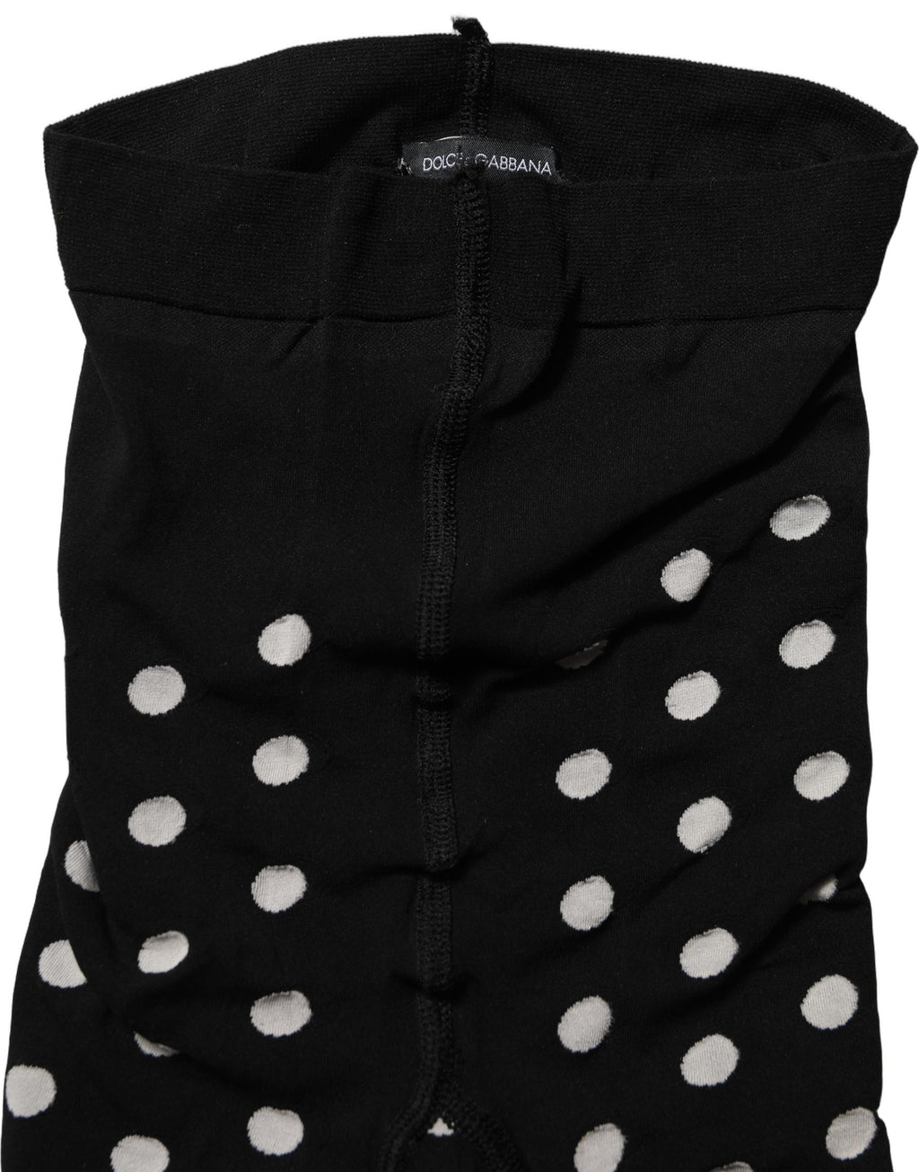 Black Polka Dot Fishnet Pantyhose Stockings Socks