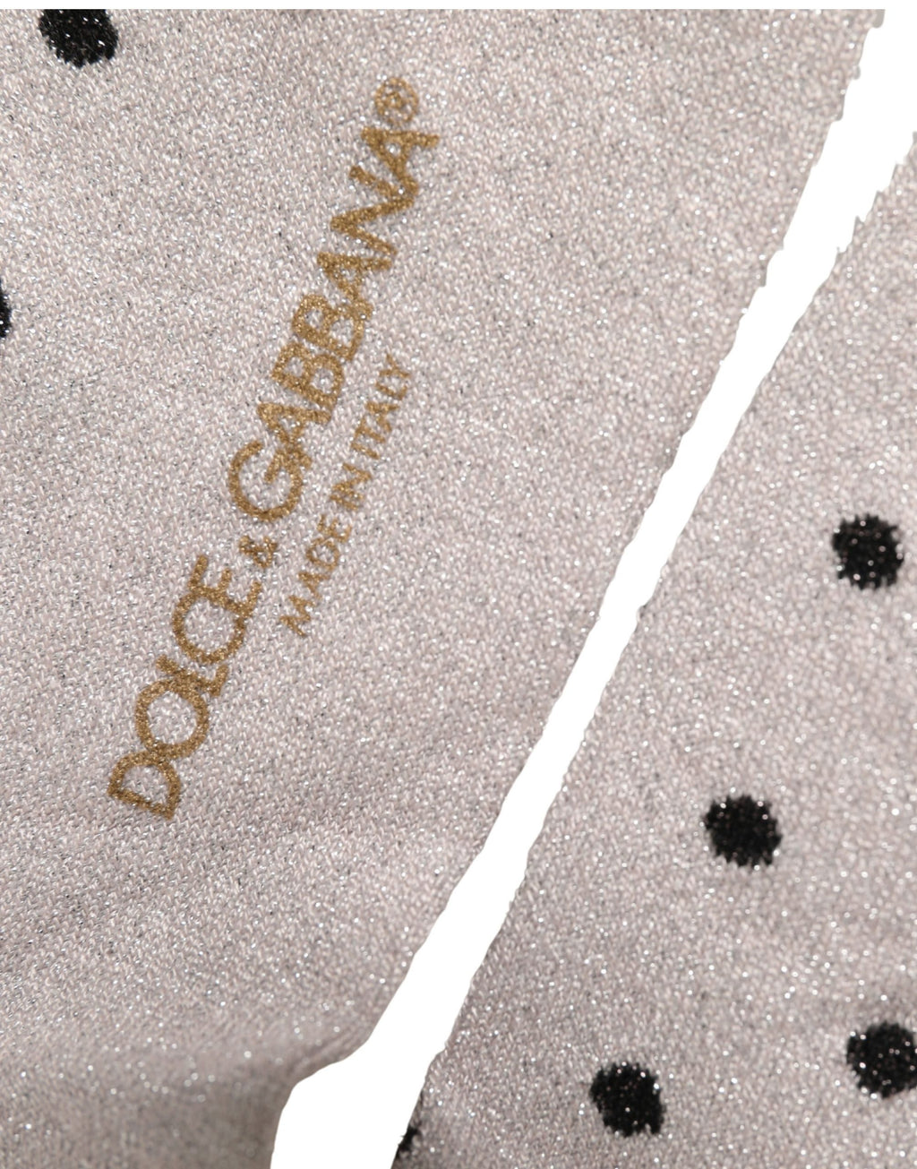 Gray Viscose Stretch Dotted Women Accessory Socks