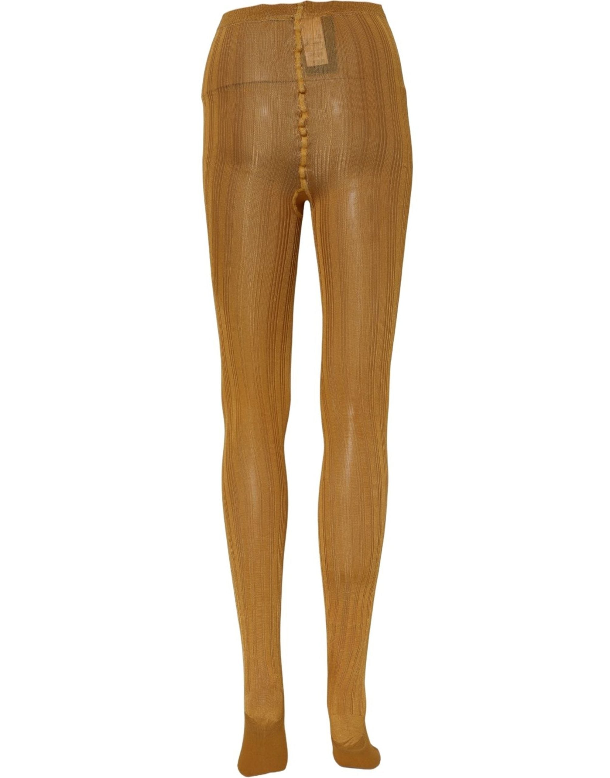 Mustard Nylon Tights Pantyhose Stockings Socks