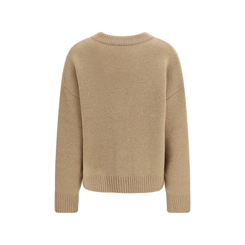 Beige Alpaca Vicugna Pacos Cardigan