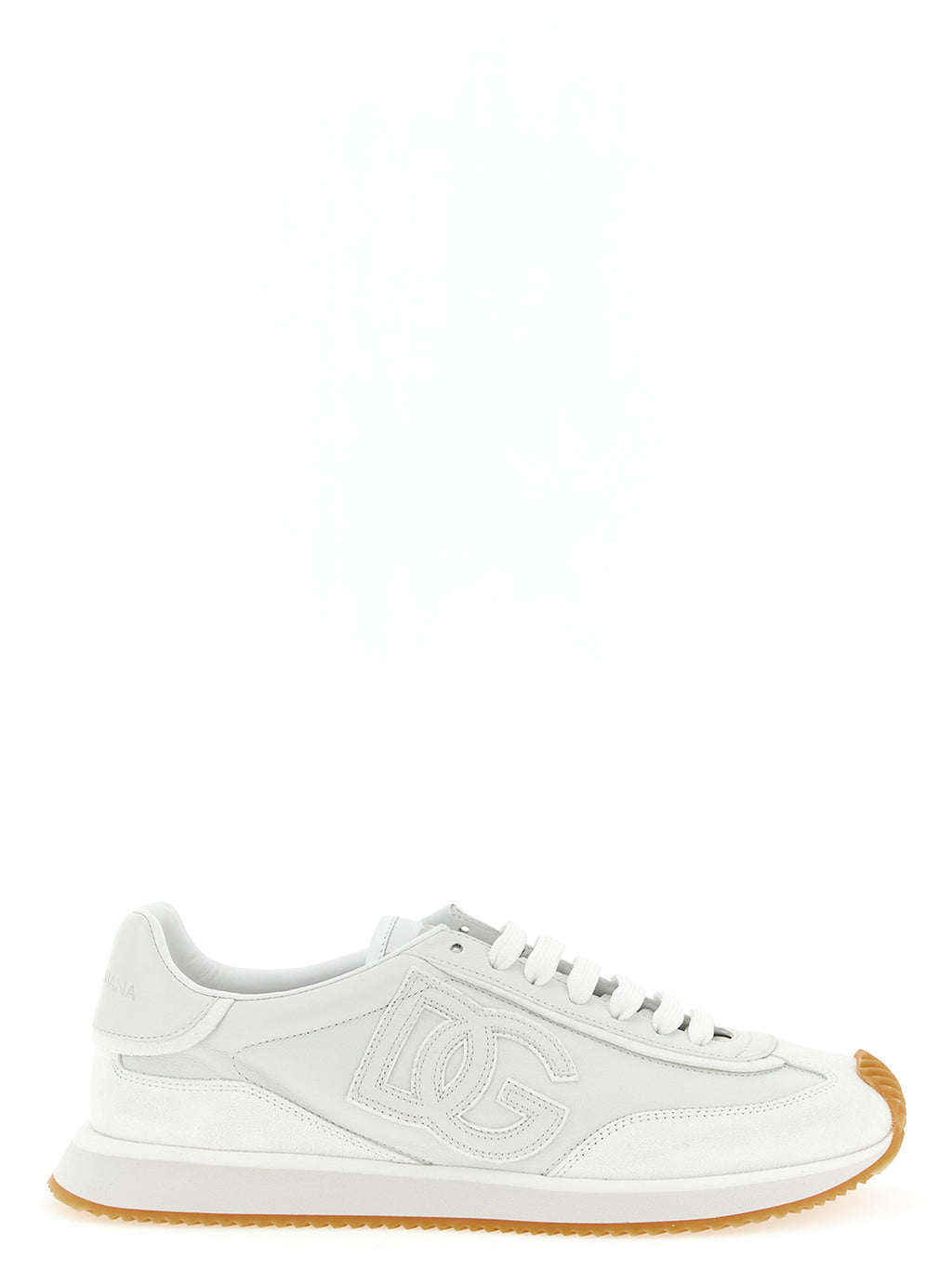 White Calfskin Low Top Sneakers