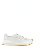 White Calfskin Low Top Sneakers
