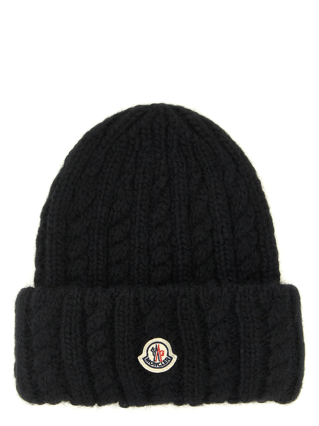 Black Alpaca Leather Beanie