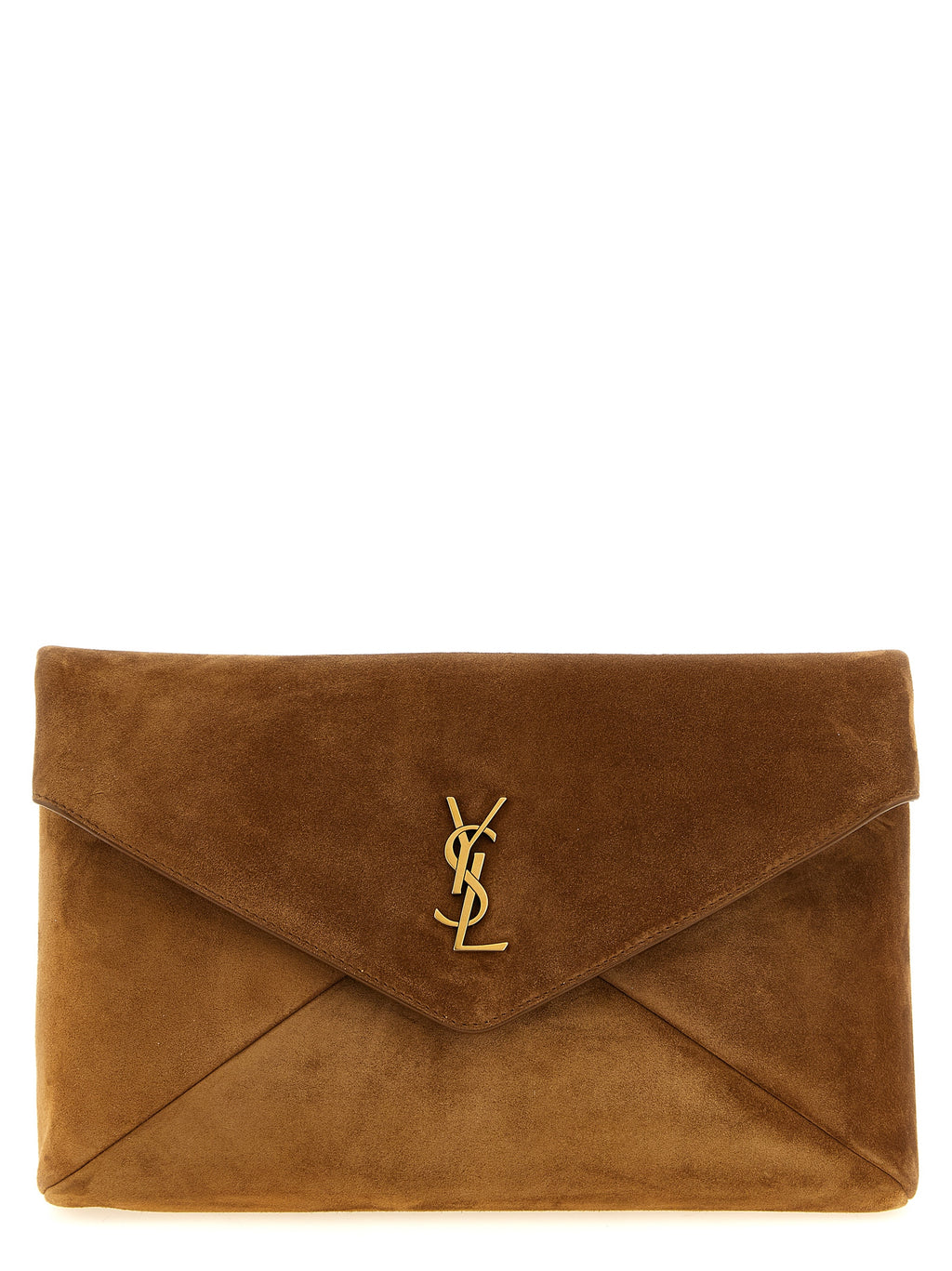 Brown Calfskin Clutch Bag