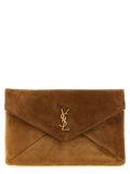 Brown Calfskin Clutch Bag
