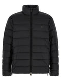 Black Polyester Full-Length Jacket