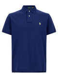 Blue Cotton Polo Shirt
