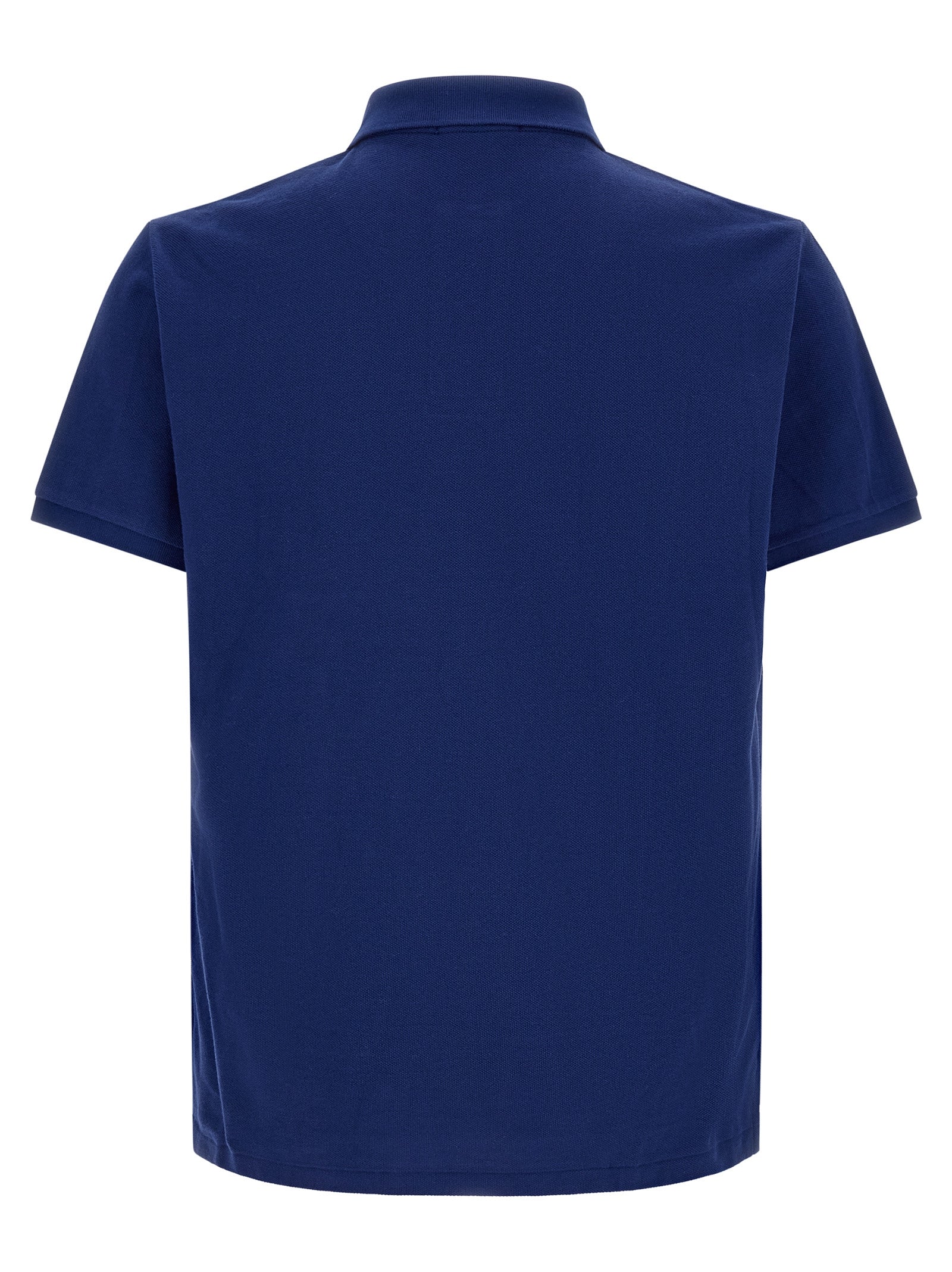 Blue Cotton Polo Shirt