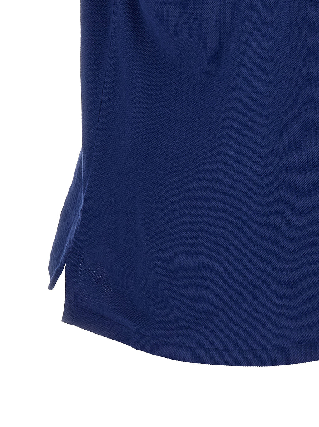 Blue Cotton Polo Shirt