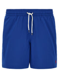 Blue Polyester Swim Shorts