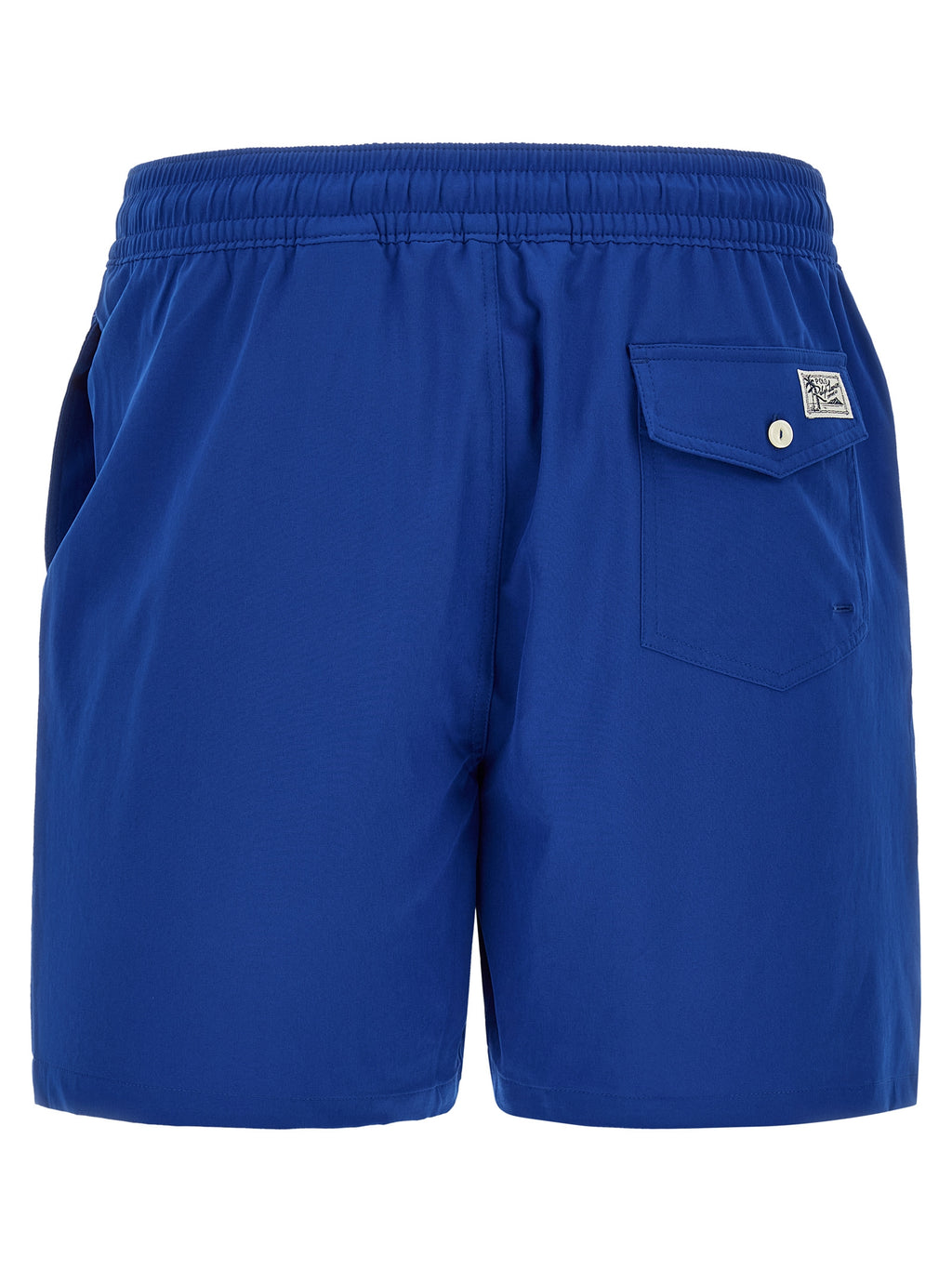 Blue Polyester Swim Shorts
