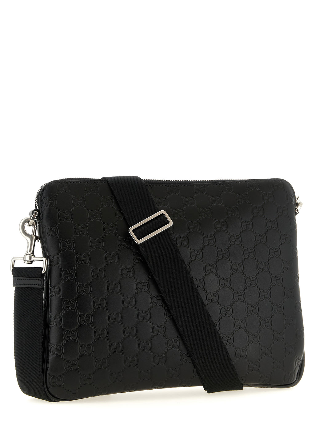 Black Calfskin Crossbody Bag