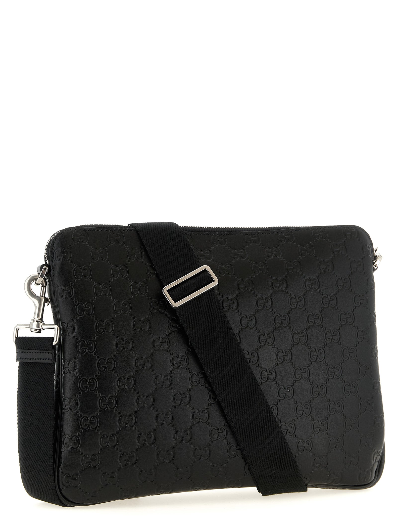 Black Calfskin Crossbody Bag