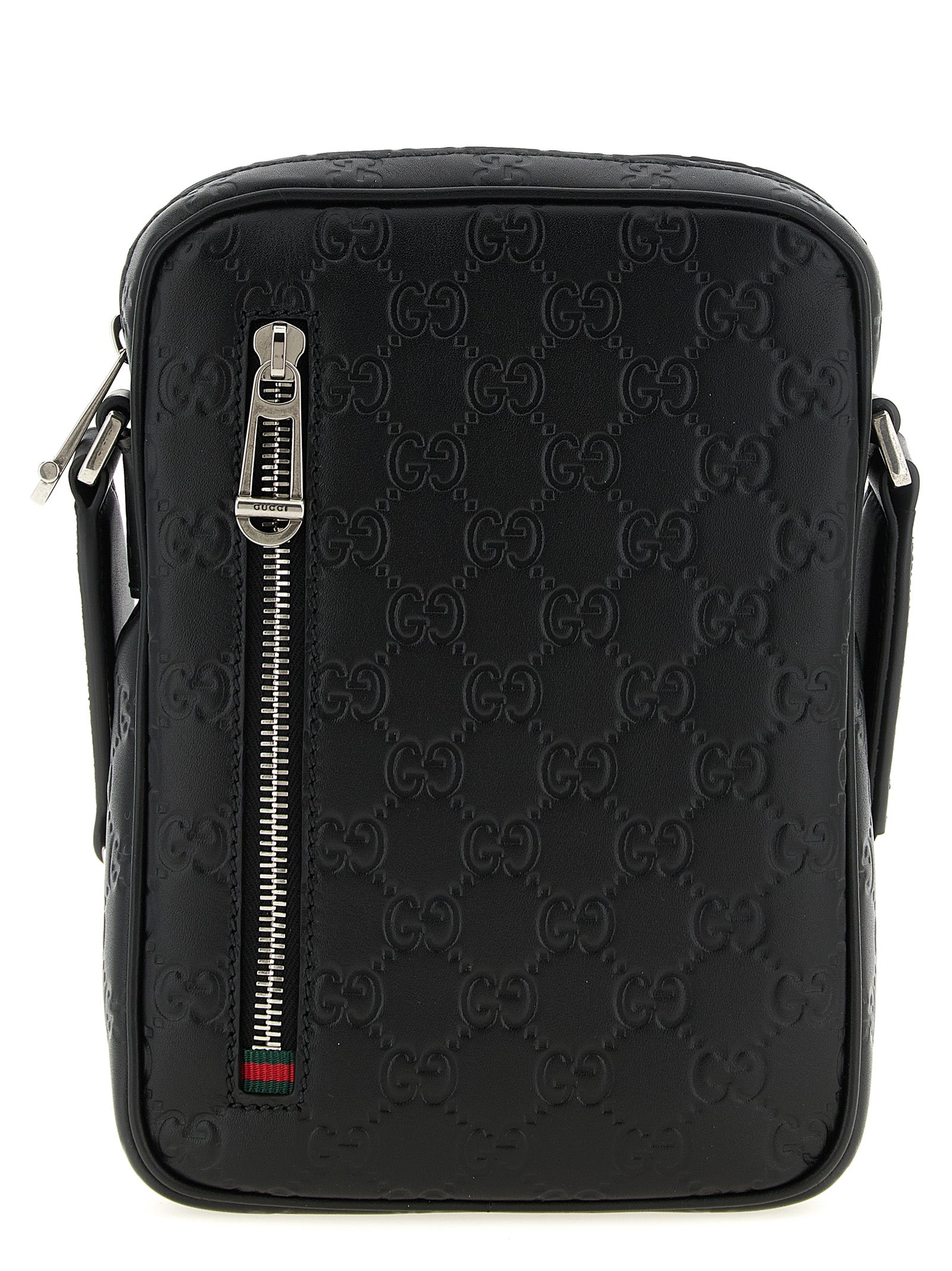 Black Calfskin Crossbody Bag