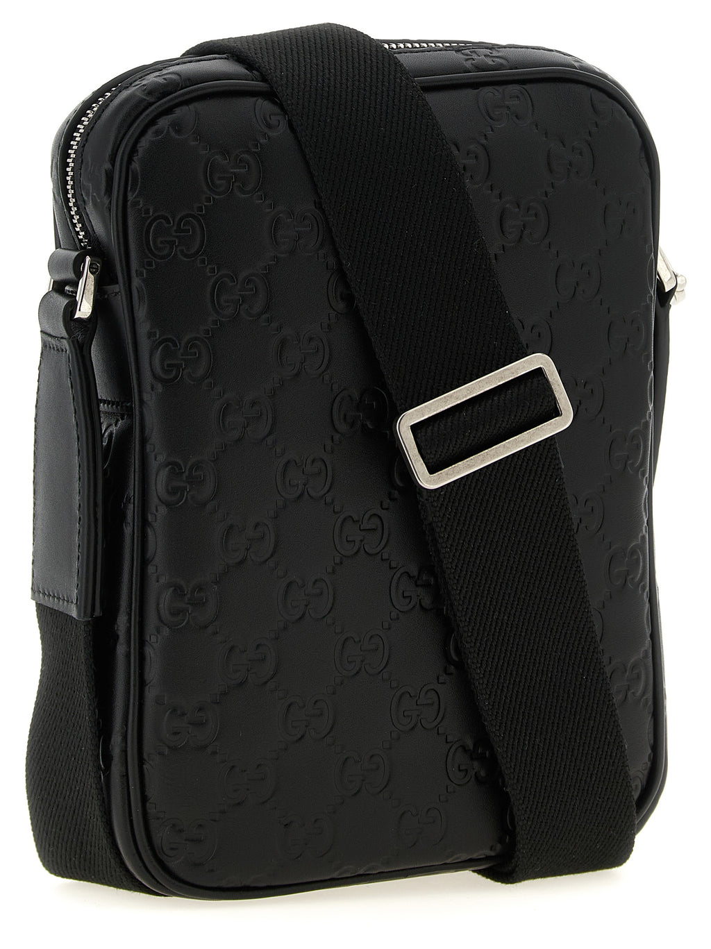 Black Calfskin Crossbody Bag