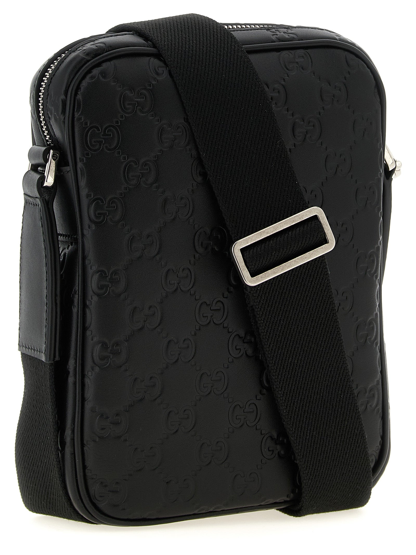 Black Calfskin Crossbody Bag