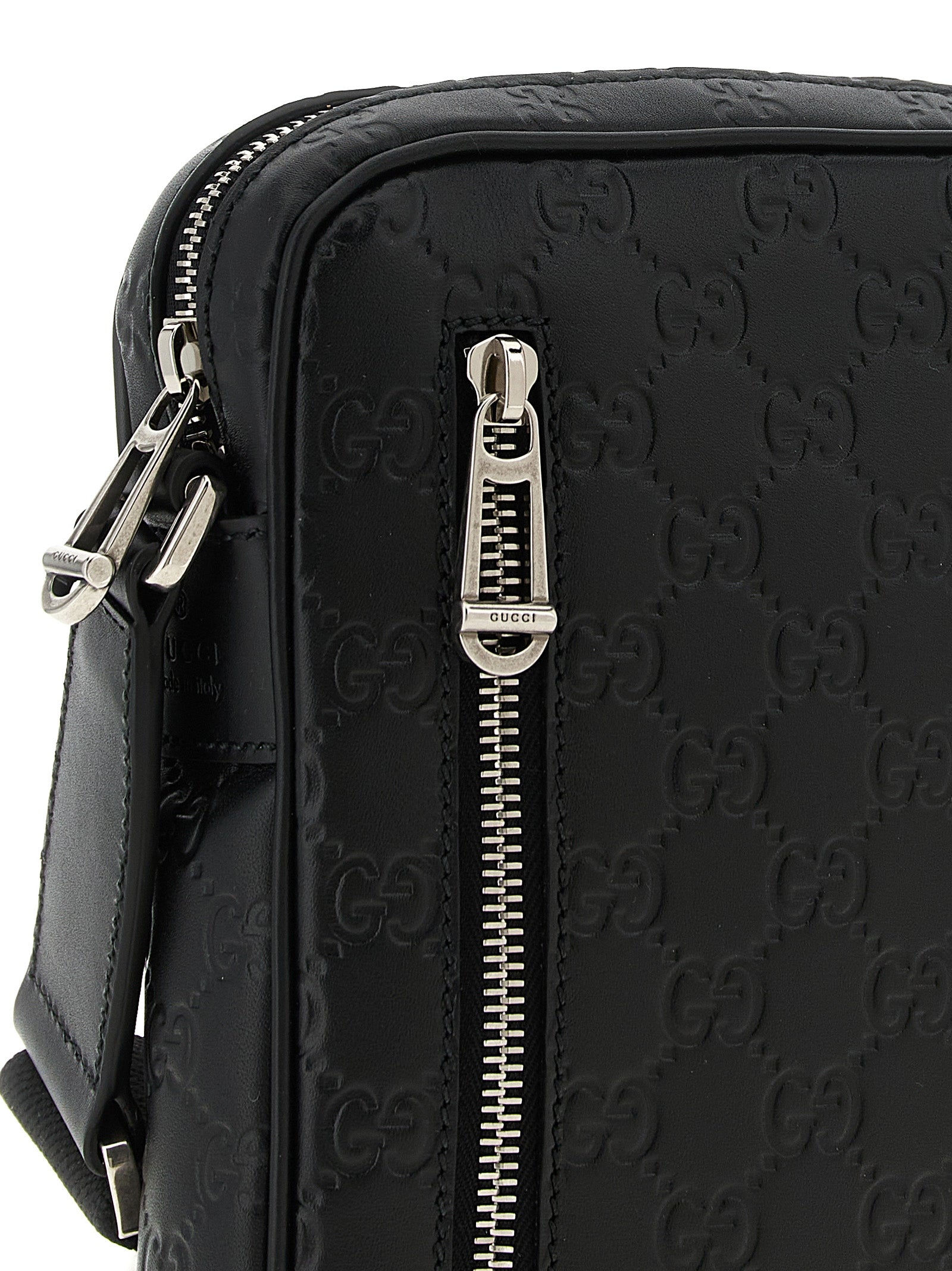 Black Calfskin Crossbody Bag