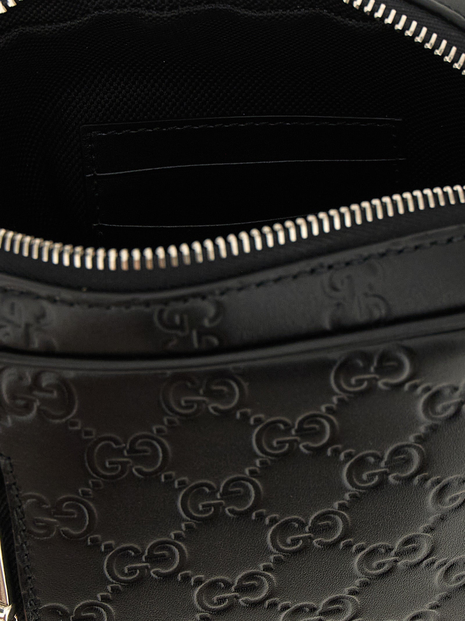 Black Calfskin Crossbody Bag