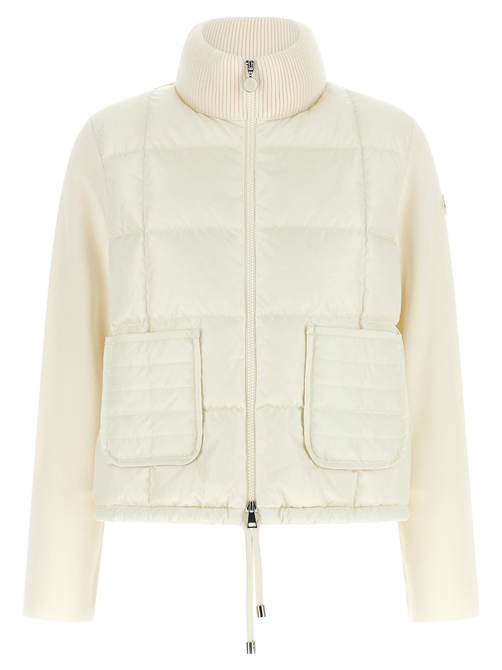 White Virgin Wool Full-Length Jacket