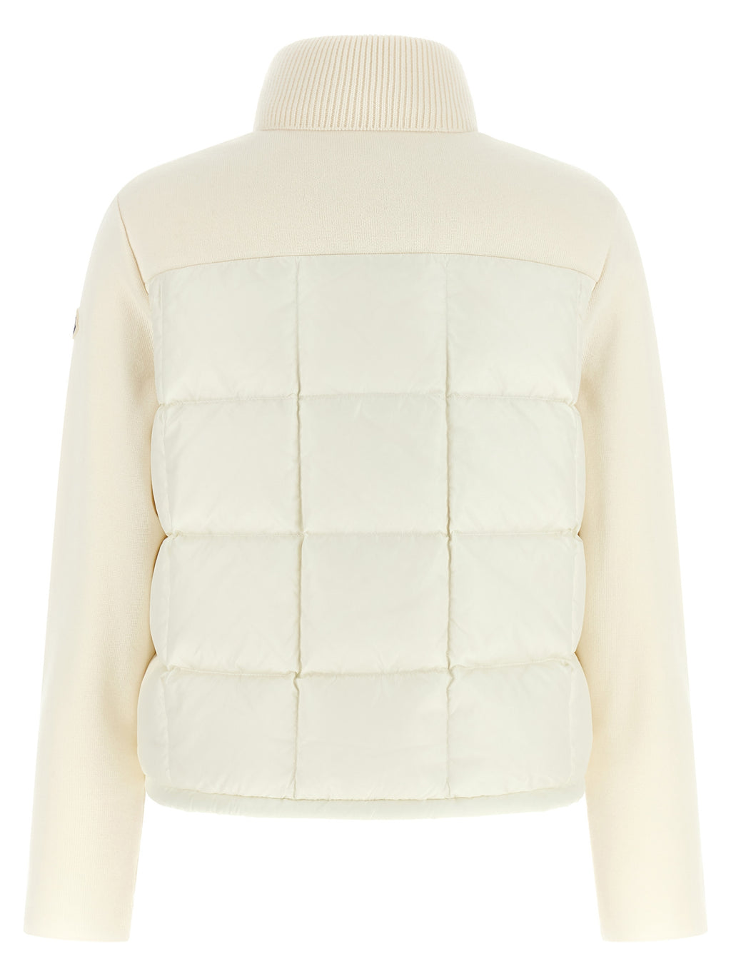 White Virgin Wool Full-Length Jacket