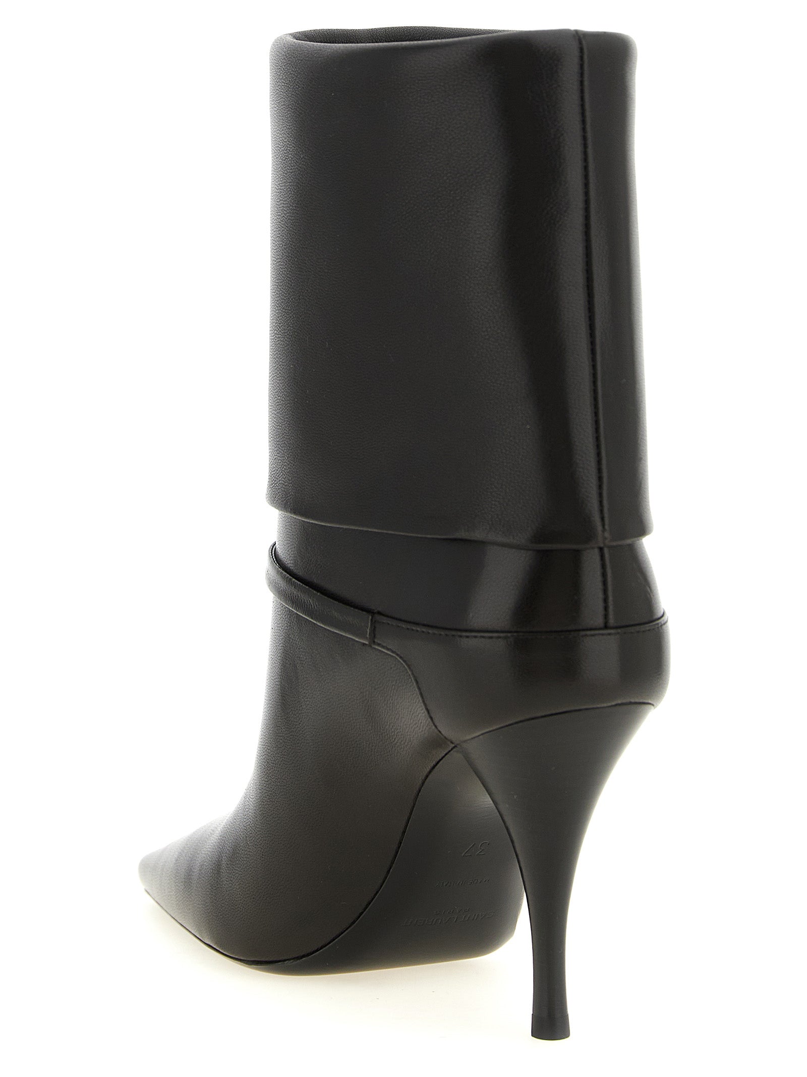 Brown Lamb Leather Ankle Boots