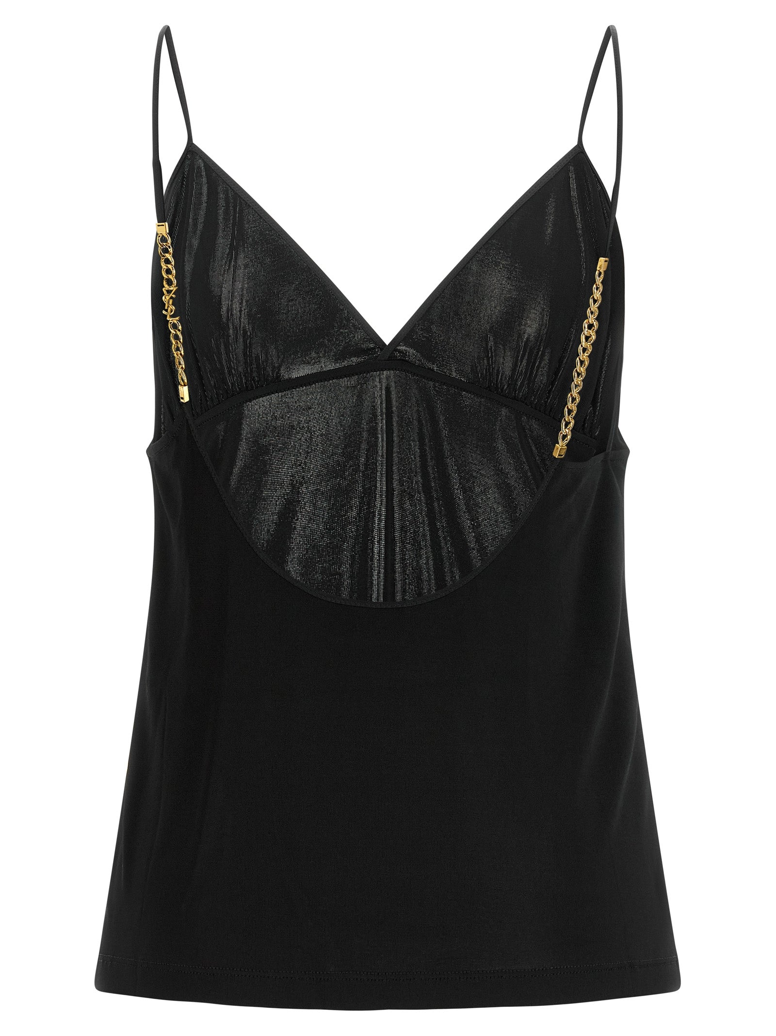 Black Viscose Tank Tops