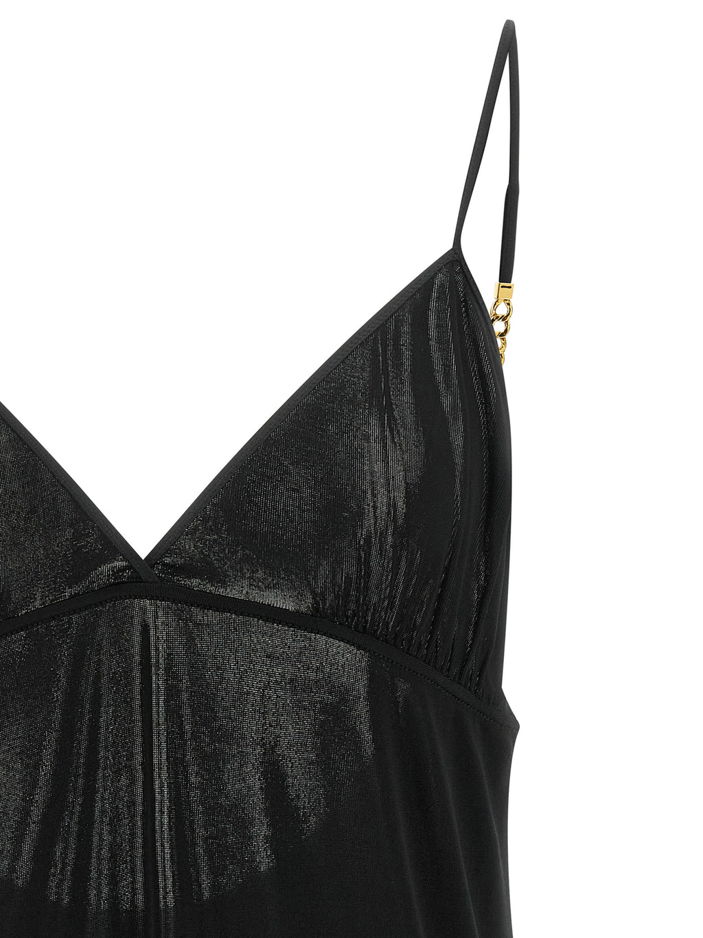 Black Viscose Tank Tops