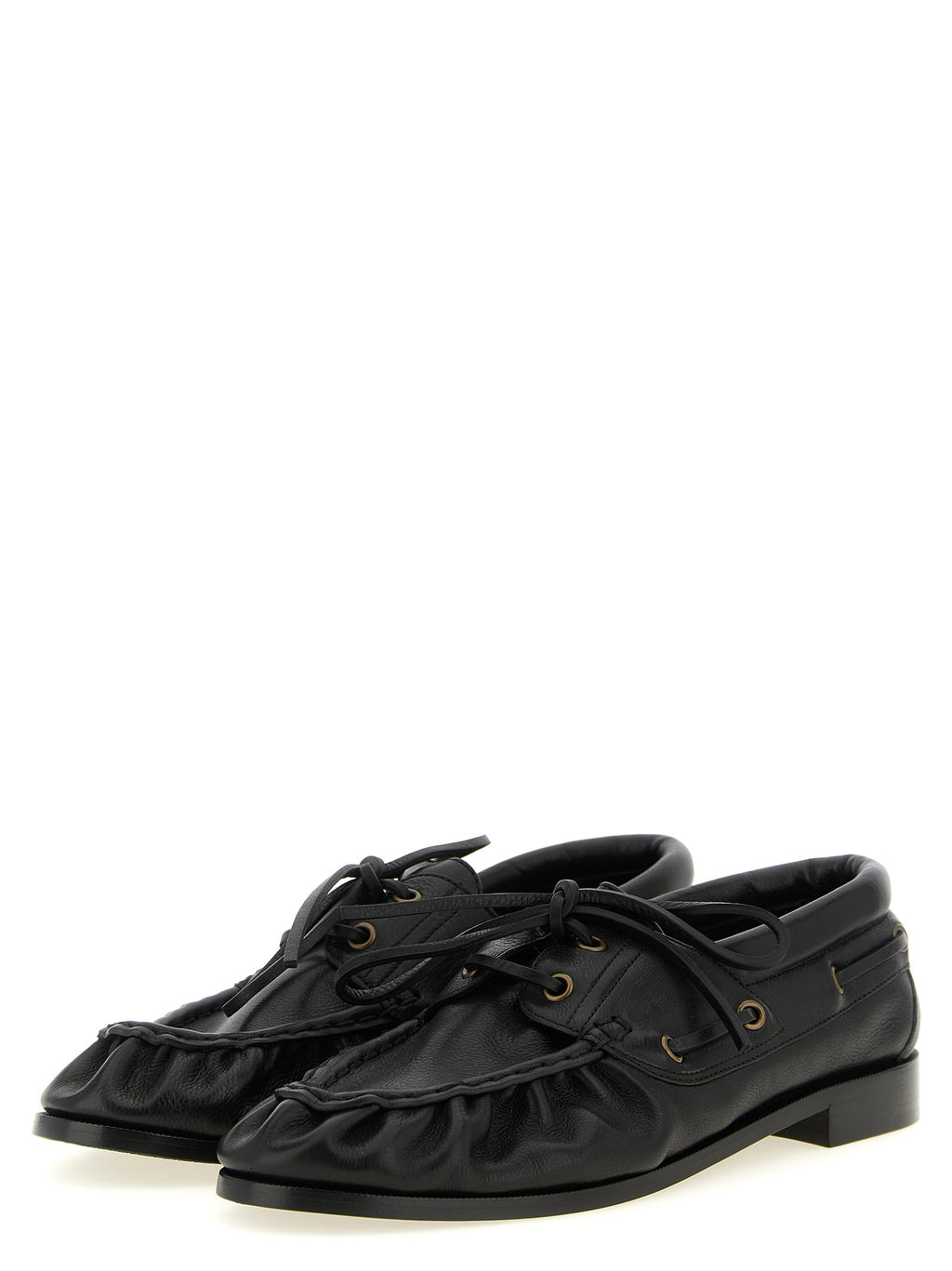 Black Calfskin Slip-On Loafers