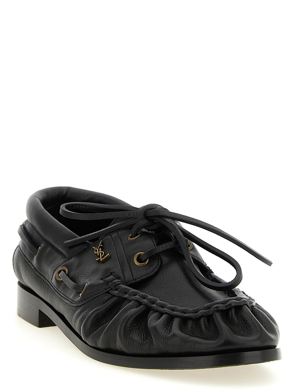 Black Calfskin Slip-On Loafers
