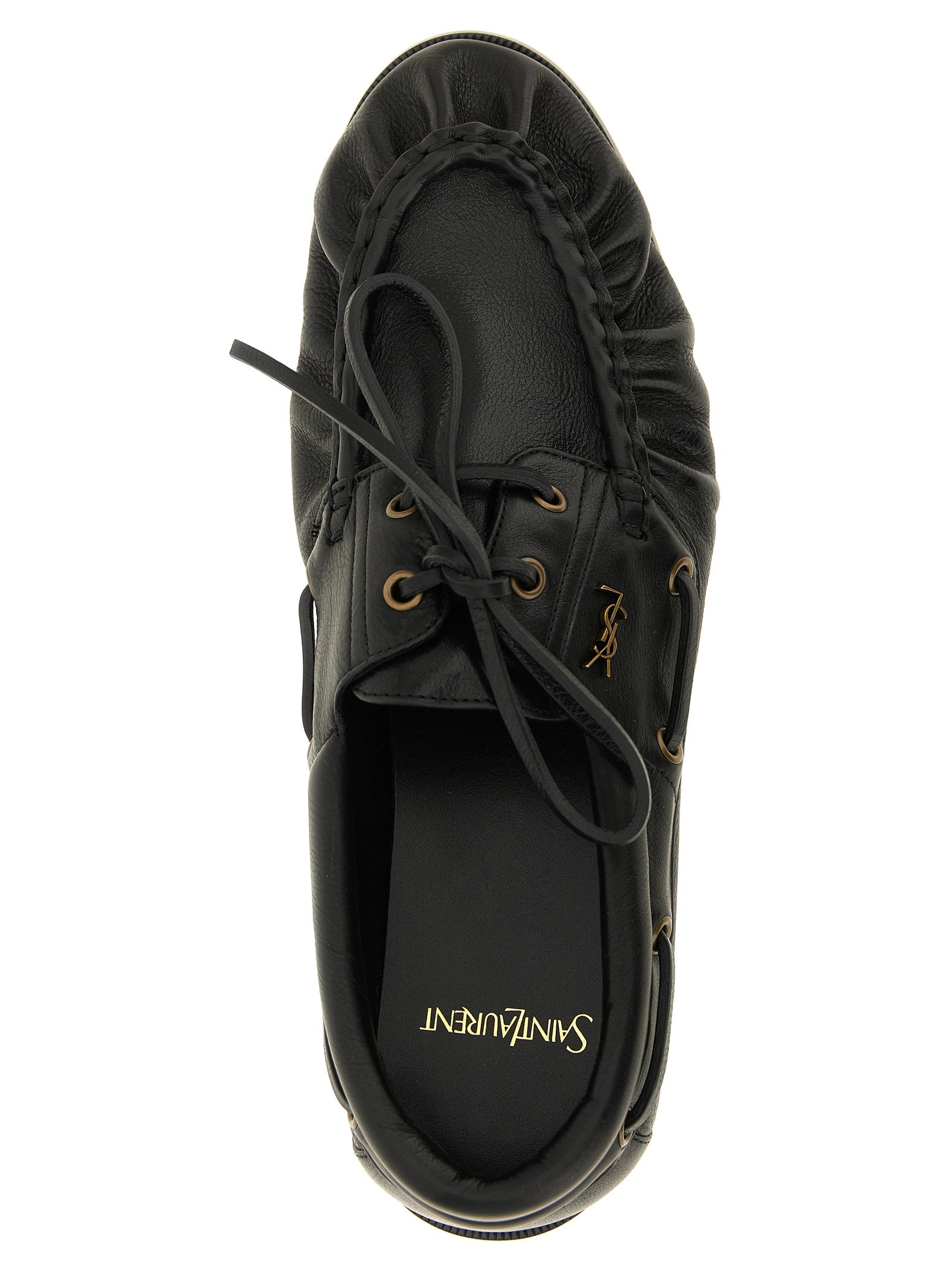 Black Calfskin Slip-On Loafers