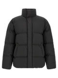 Black Polyester Full-Length Jacket