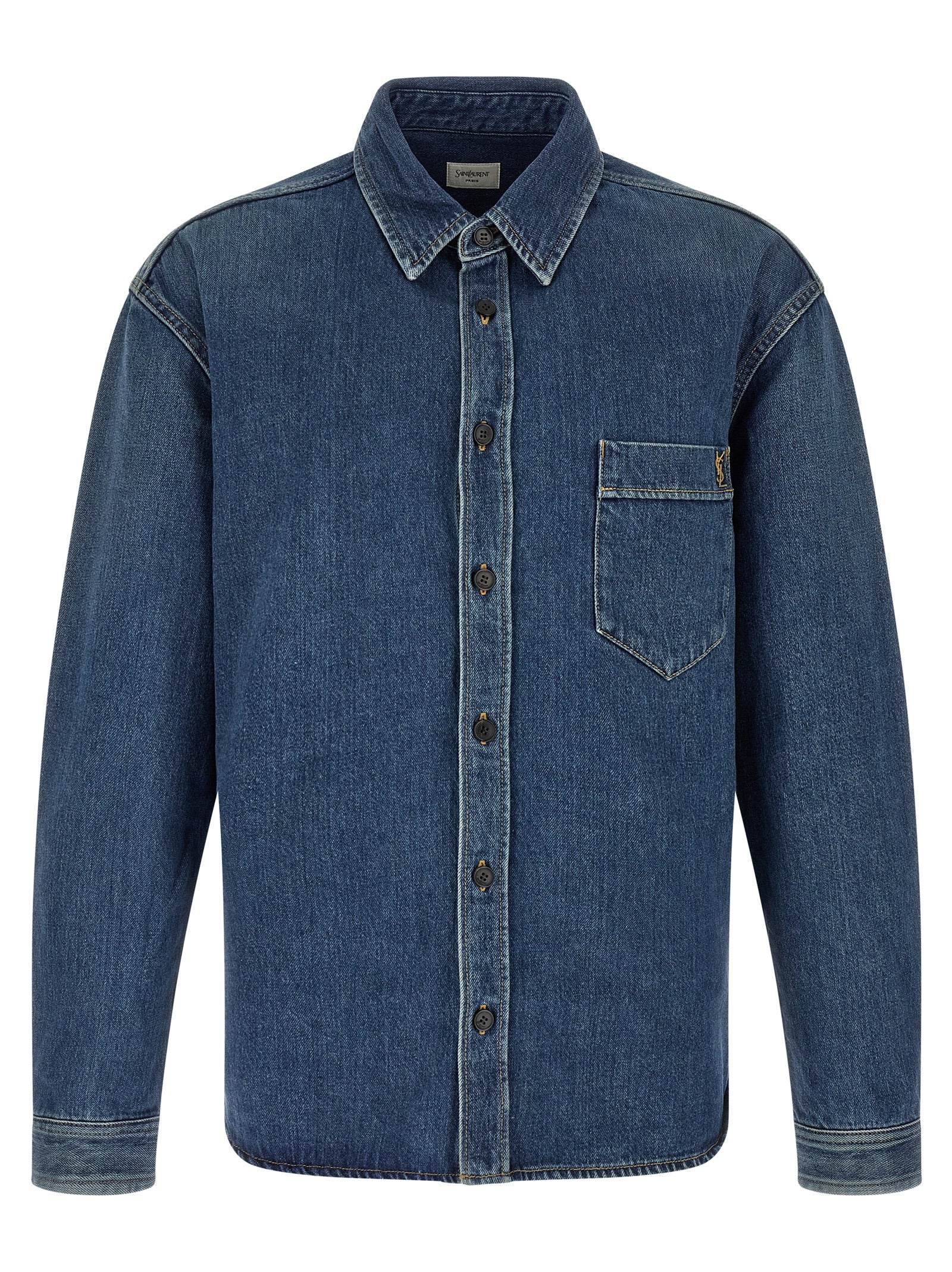 Blue Cotton Blouse