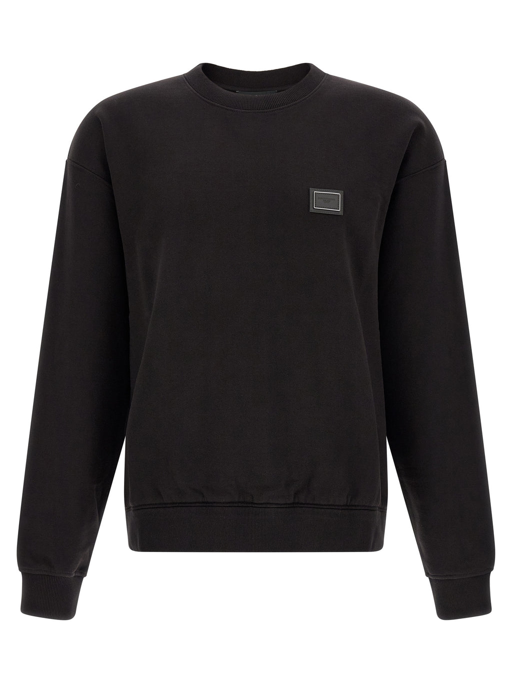 Black Cotton Sweatshirt