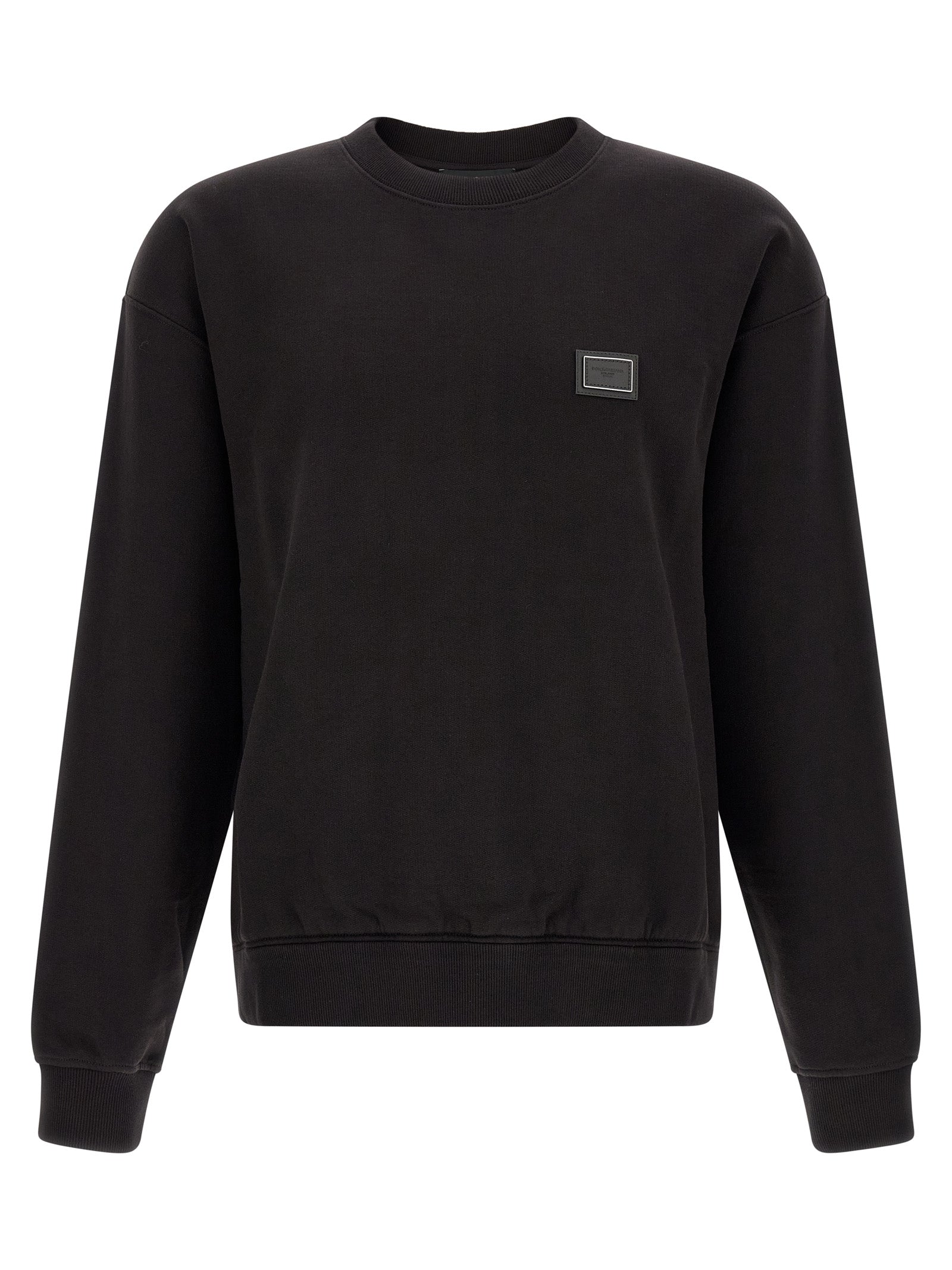 Black Cotton Sweatshirt