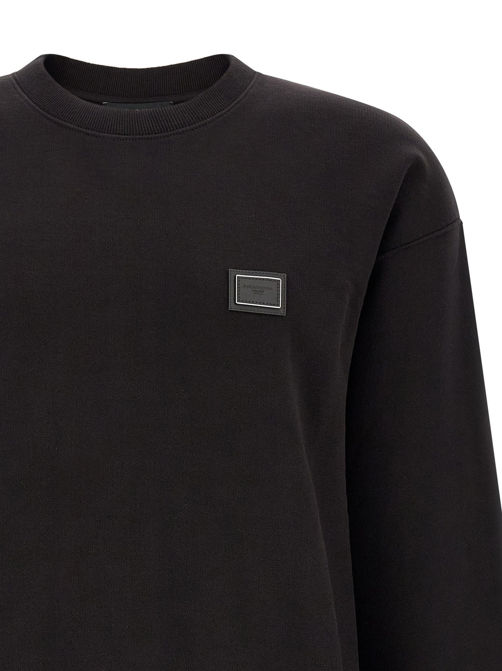 Black Cotton Sweatshirt