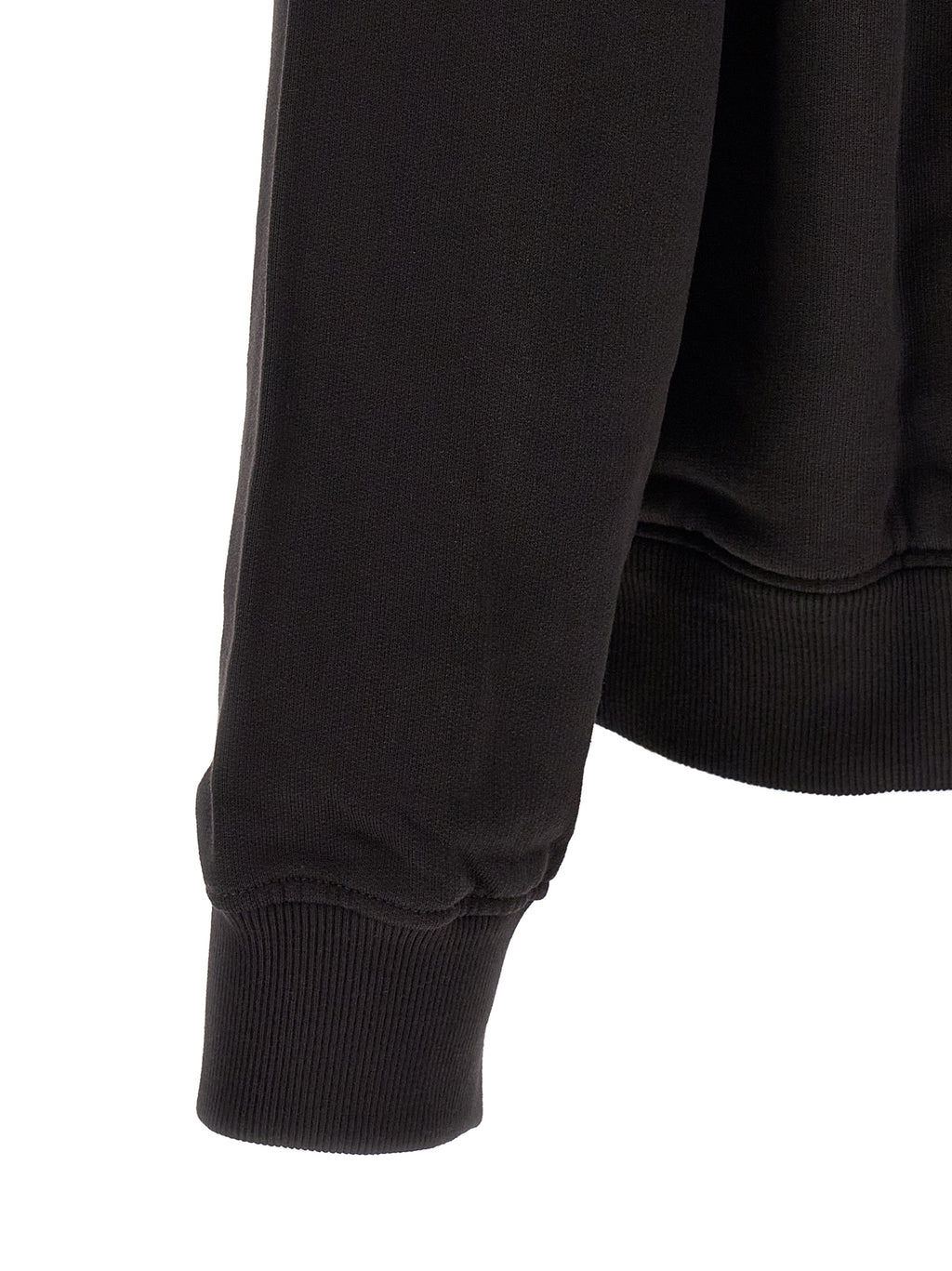 Black Cotton Sweatshirt