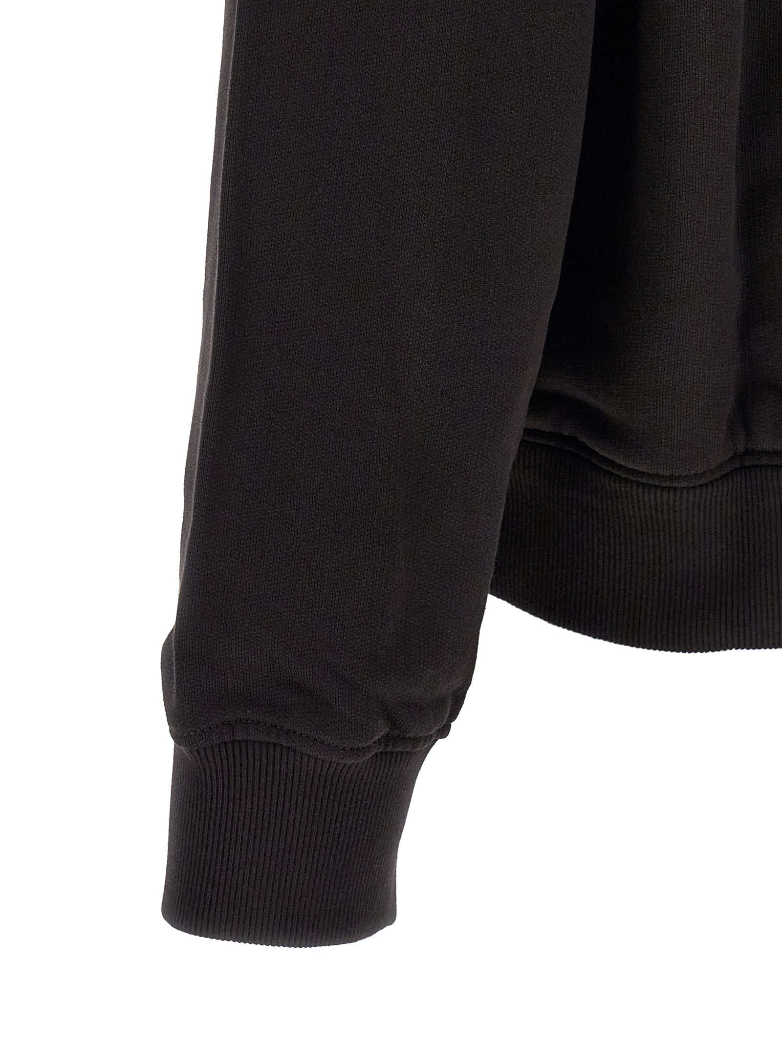 Black Cotton Sweatshirt