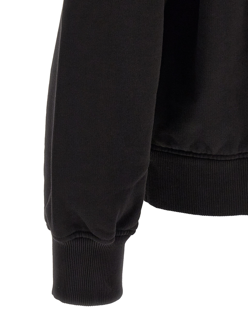 Black Cotton Sweatshirt
