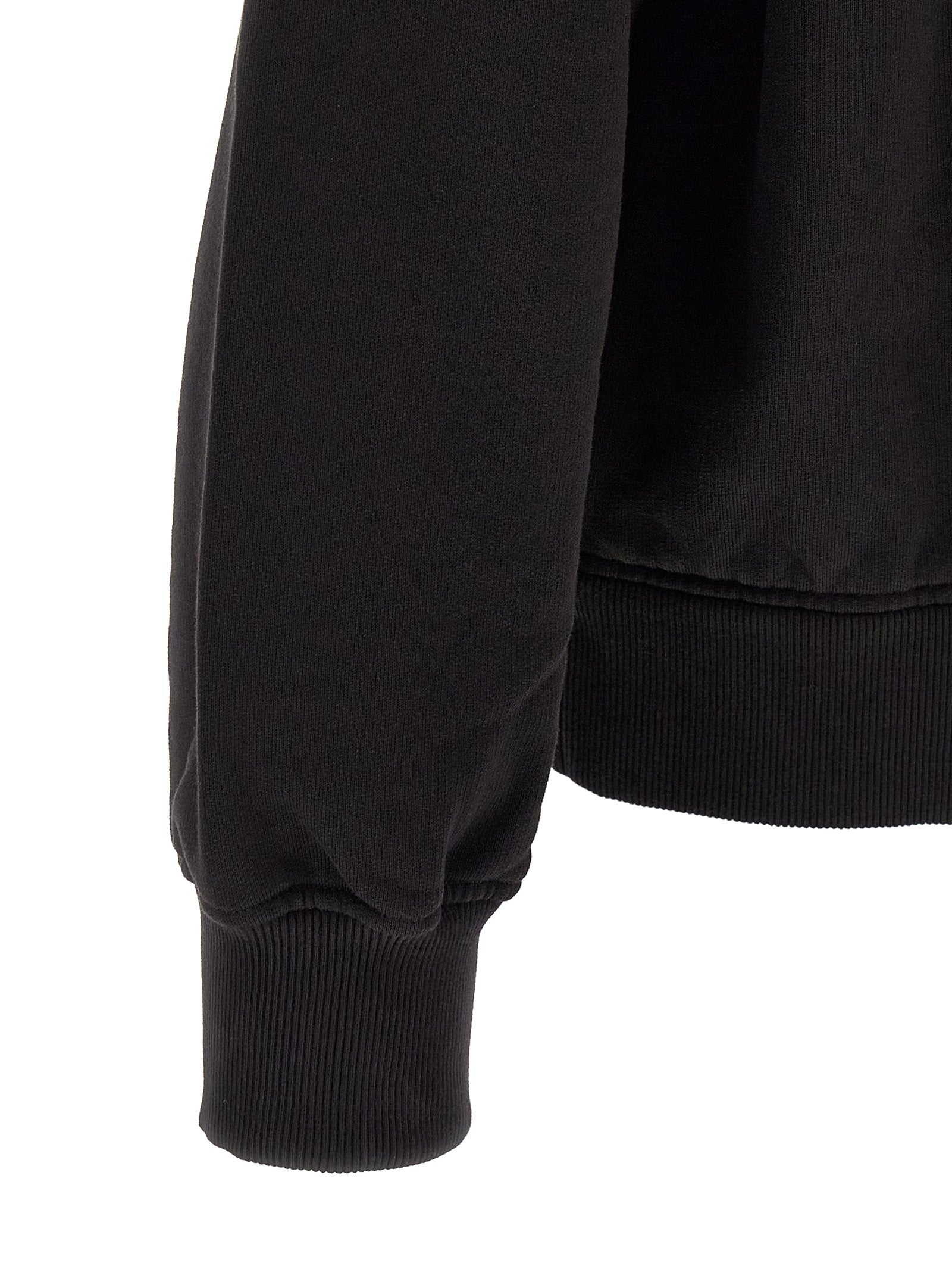 Black Cotton Sweatshirt