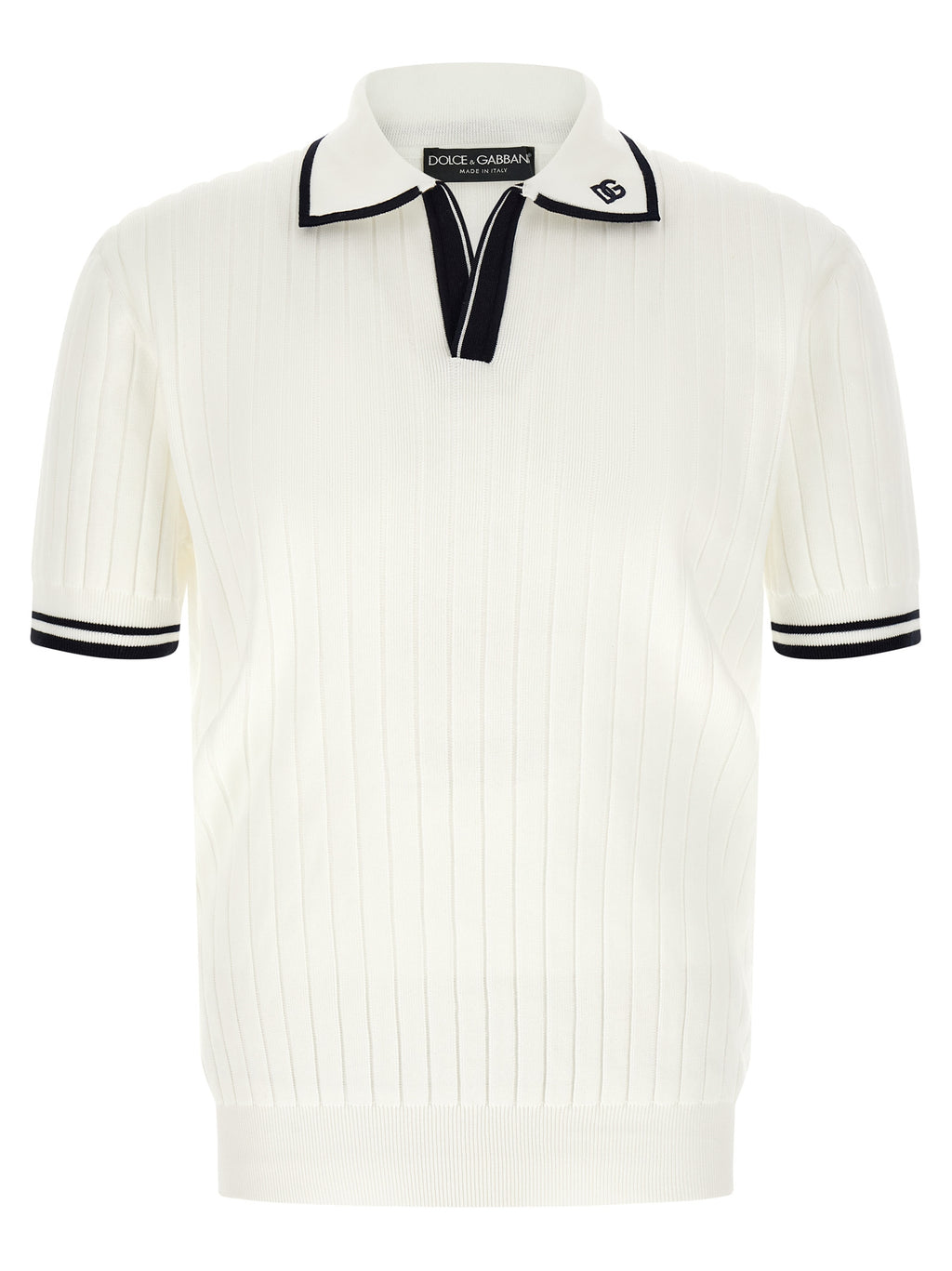 Bicolor Cotton Polo Shirt
