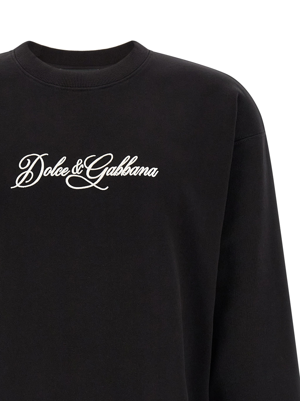 Black Cotton Sweatshirt