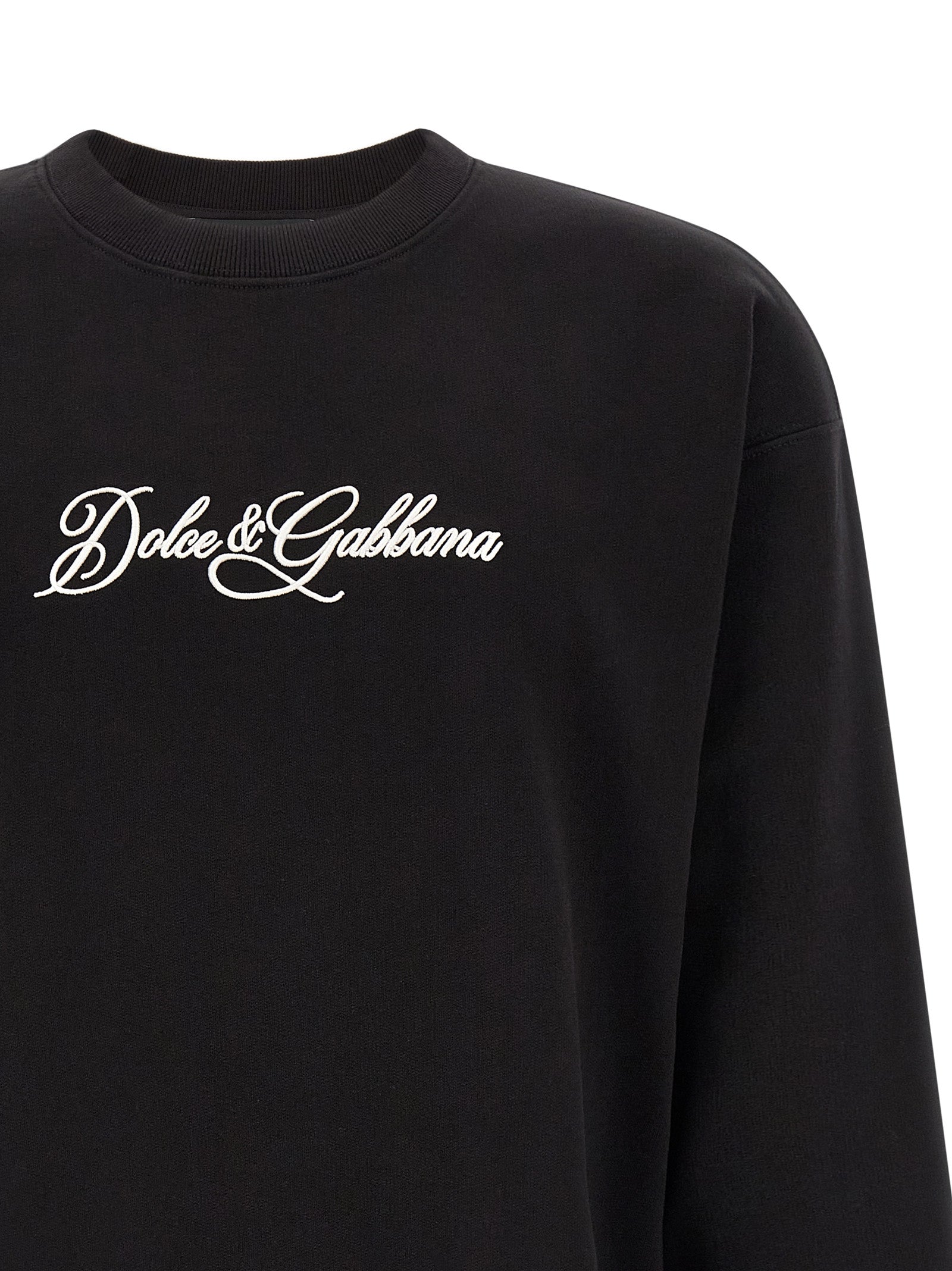 Black Cotton Sweatshirt