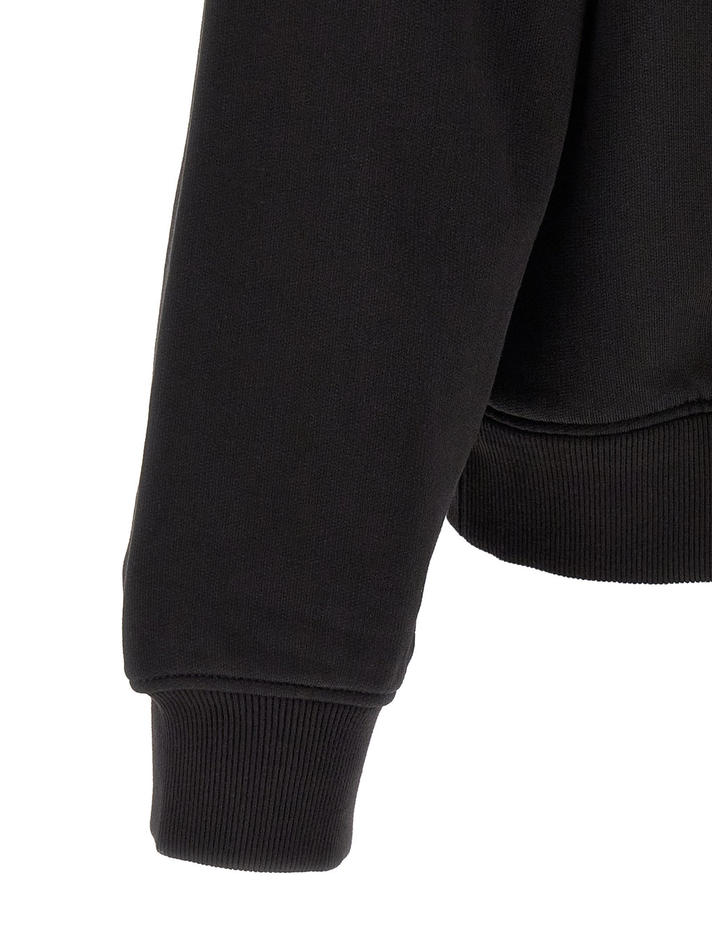 Black Cotton Sweatshirt