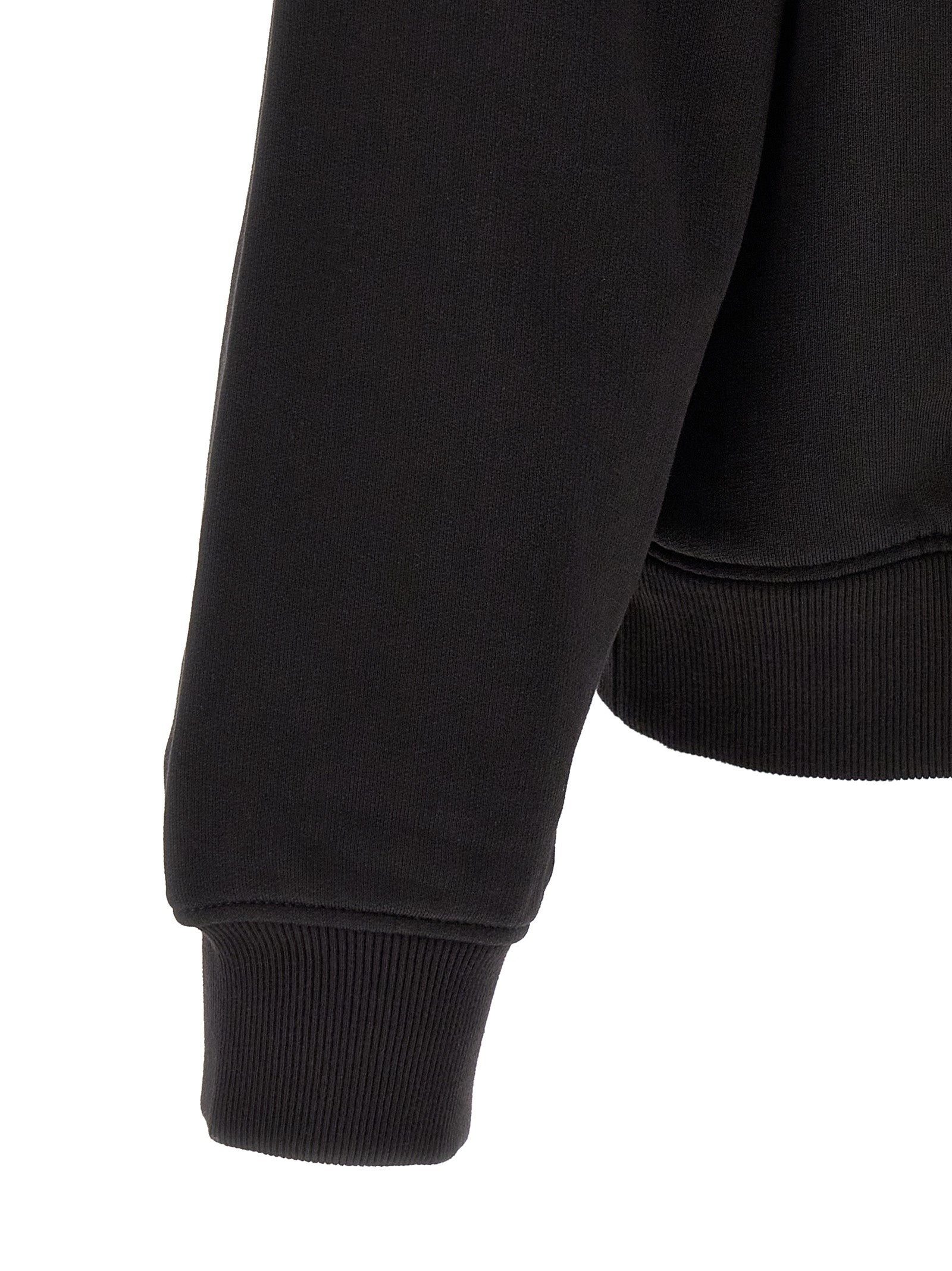 Black Cotton Sweatshirt