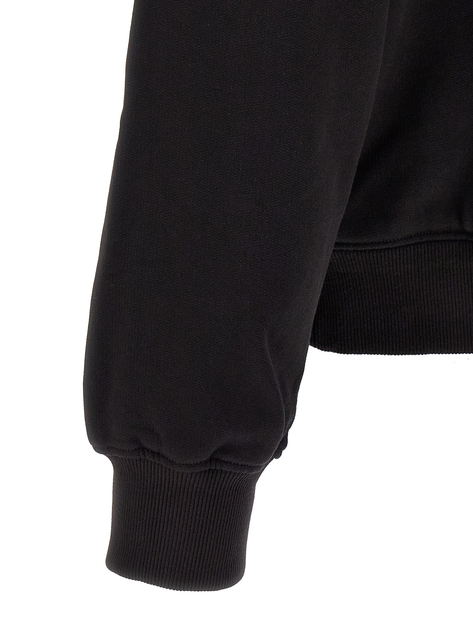 Black Cotton Sweatshirt