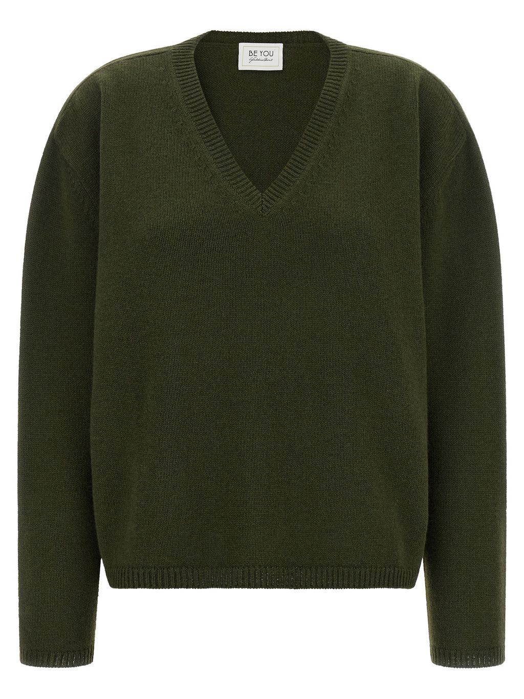 Bicolor Cashmere Cardigan